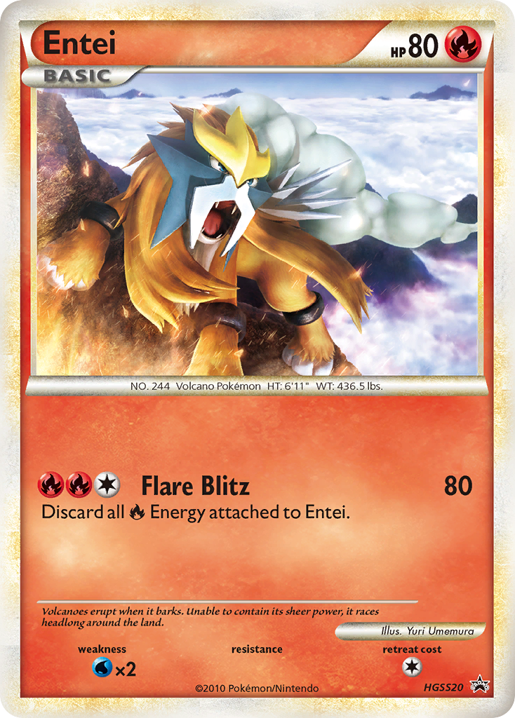 HeartGold SoulSilver Promo's Holo Entei #20
